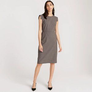 NWT J. Crew Resume Dress Grey Heather Flannel Size 4